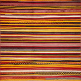 Elegant Woven Striped Motif(Red)