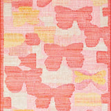 Ultra Soft Area Rug, Non Slip, Stain Resistant, Washable Area Rugs for Living Room, Bedroom, Cute Bow Accent Coral Pink Fluffy Carpet Decor(Pink)