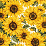 Rustic Whimsical Sunflower Motif(Yellow)