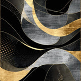 Dynamic Layered Monochrome Aesthetics(Black)