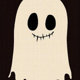 Gothic Whimsical Skull Illustration(Beige)