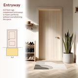 Ultra Soft Area Rug, Non Slip, Stain Resistant, Washable Area Rugs for Living Room, Bedroom, Taupe Modern Area(Beige)