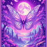 Ultra Soft Area Rug, Non Slip, Stain Resistant, Washable Area Rugs for Living Room, Bedroom, Charming Magical Garden Pattern(Purple)