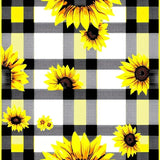 Ultra Soft Area Rug, Non Slip, Stain Resistant, Washable Area Rugs for Living Room, Bedroom, Rustic Floral Buffalo Check(Yellow)