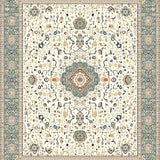 Beige Medallion Area Circular Ivory Patterned(Beige)