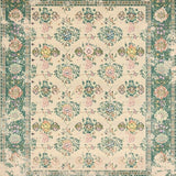 Beige Green Vintage Design Easy Clean Durable Feel(Beige)