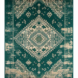 Ultra Soft Area Rug, Non Slip, Stain Resistant, Washable Area Rugs for Living Room, Bedroom, Chic Floral Green Medley(Green)