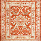 Ultra Soft Area Rug, Non Slip, Stain Resistant, Washable Area Rugs for Living Room, Bedroom, Hand-Woven Artisanal Bedroom Meditation Space Carpet(Orange)