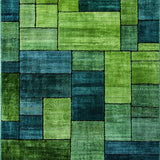 Fresh Grass Green Floral Motif(Green)