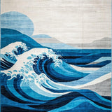 Minimalist Gray Trellis(Blue)