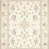 Ultra Soft Area Rug, Non Slip, Stain Resistant, Washable Area Rugs for Living Room, Bedroom, Farmhouse Inspired Beige Floral Indoor Floor Cover(Beige)