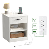 ODIKA Everyday Side Table with Fast Charging Station