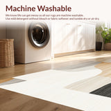 Beige Faux Wool Tan Accent Elegant Floor Decor(Beige)