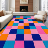 Whimsical Modernist Checkered Design(Blue)