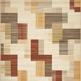 Ultra Soft Area Rug, Non Slip, Stain Resistant, Washable Area Rugs for Living Room, Bedroom, Size Area Runner in Warm Brown Beige Zigzag Design(Beige)
