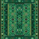 Rustic Dark Green Tiled Texture(Green)