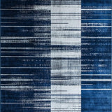 Ultra Soft Area Rug, Non Slip, Stain Resistant, Washable Area Rugs for Living Room, Bedroom, Serene Minimalist Soft Abstract Lines(Blue)