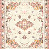 Ultra Soft Area Rug, Non Slip, Stain Resistant, Washable Area Rugs for Living Room, Bedroom, Boho Inspired Stair Landing Area with Secure Grip for Wood Step Decor(Beige)