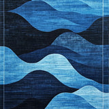 Modern Vibrant Linear Flow(Blue)