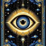 Chic Vibrant Evil Eye Theme(Black)