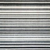 Ultra Soft Area Rug, Non Slip, Stain Resistant, Washable Area Rugs for Living Room, Bedroom, Stylish Striped Doormat Layering Rug, Non Slip(Black)
