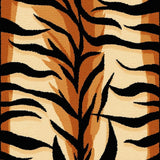Ultra Soft Area Rug, Non Slip, Stain Resistant, Washable Area Rugs for Living Room, Bedroom, Animal Print Black and Brown Entryway Mat(Beige)