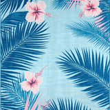 Ultra Soft Area Rug, Non Slip, Stain Resistant, Washable Area Rugs for Living Room, Bedroom, Lush Palm Leaf Aesthetic(Blue)