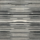 Ultra Soft Area Rug, Non Slip, Stain Resistant, Washable Area Rugs for Living Room, Bedroom, Contemporary Zebra Inspired Horizontal Stripe Design Floor Art Statement(Black)