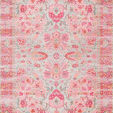 Ultra Soft Area Rug, Non Slip, Stain Resistant, Washable Area Rugs for Living Room, Bedroom, Vibrant Nature-Inspired Boho Charm(Pink)