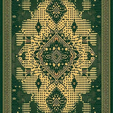 Ultra Soft Area Rug, Non Slip, Stain Resistant, Washable Area Rugs for Living Room, Bedroom, Vintage Distressed Low Pile Area Sage Green and Cream Boho Style(Green)