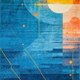 Chic Modern Brushstroke Aesthetic(Blue)