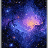 Ultra Soft Area Rug, Non Slip, Stain Resistant, Washable Area Rugs for Living Room, Bedroom, Celestial Cosmic Color Burst(Blue)