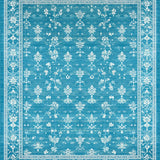Ultra Soft Area Rug, Non Slip, Stain Resistant, Washable Area Rugs for Living Room, Bedroom, Graceful Bow Tie Rug Coquette Style Wave Edge Aesthetic Preppy Home Accent(Blue)