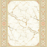 Ultra Soft Area Rug, Non Slip, Stain Resistant, Washable Area Rugs for Living Room, Bedroom, Marble Inspired Bathroom Area Beige(White)