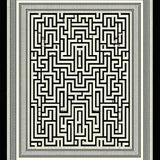 Chic Monochrome Tiled Aesthetic(Black)