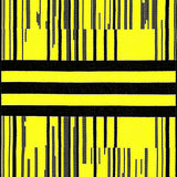 Ultra Soft Area Rug, Non Slip, Stain Resistant, Washable Area Rugs for Living Room, Bedroom, Bold Graphic Black and Cream(Yellow)