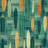 Ultra Soft Area Rug, Non Slip, Stain Resistant, Washable Area Rugs for Living Room, Bedroom, Surf Mat Tropical Bathroom Area Rug Surfboard Non Slip Design(Blue)