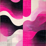 Ultra Soft Area Rug, Non Slip, Stain Resistant, Washable Area Rugs for Living Room, Bedroom, Lively Modern Gradient Design Elements(Pink)