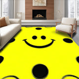 Ultra Soft Area Rug, Non Slip, Stain Resistant, Washable Area Rugs for Living Room, Bedroom, Lively Colorful Abstract Icon(Yellow)