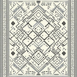 Elegant Geometric Cream and Black(Black)