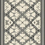 Deren Artisan Crafted Boho Chic Area with Geometric Diamond(Beige)