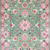 Chic Low Pile Abstract Design(Green)