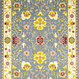 Ultra Soft Area Rug, Non Slip, Stain Resistant, Washable Area Rugs for Living Room, Bedroom, Elegant Color Splash Floral Theme(Blue)