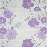 Ultra Soft Area Rug, Non Slip, Stain Resistant, Washable Area Rugs for Living Room, Bedroom, Sophisticated Grey Floral Elegance(Purple)