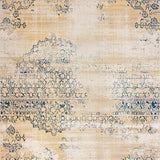 Ultra Soft Area Rug, Non Slip, Stain Resistant, Washable Area Rugs for Living Room, Bedroom, Chic Vintage Area Distressed Farmhouse Design(Beige)