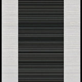 Ultra Soft Area Rug, Non Slip, Stain Resistant, Washable Area Rugs for Living Room, Bedroom, Sleek Earth Tone Linear Patterns(Black)