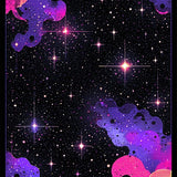 Ultra Soft Area Rug, Non Slip, Stain Resistant, Washable Area Rugs for Living Room, Bedroom, Vivid Celestial Cartoon Imagery(Purple)