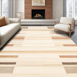 Berber Stripes Area Heritage Trails Collection Long Runner Beige(Beige)