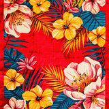 Ultra Soft Area Rug, Non Slip, Stain Resistant, Washable Area Rugs for Living Room, Bedroom, Whimsical Botanical Color Splash(Red)