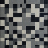 Ultra Soft Area Rug, Non Slip, Stain Resistant, Washable Area Rugs for Living Room, Bedroom, Playful Black and White Pattern(Gray)